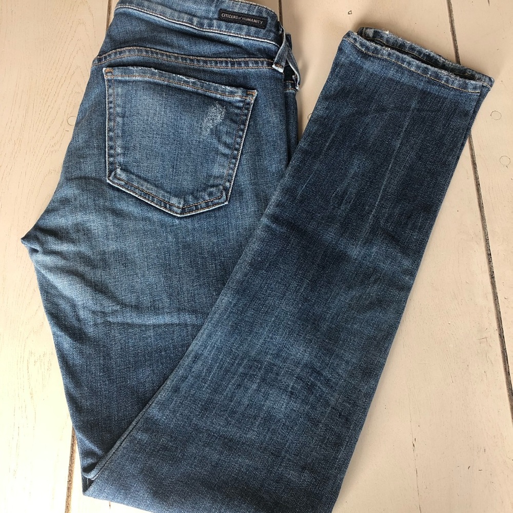 Citizens of Humanity Distressed Low Rise Jeans 27r